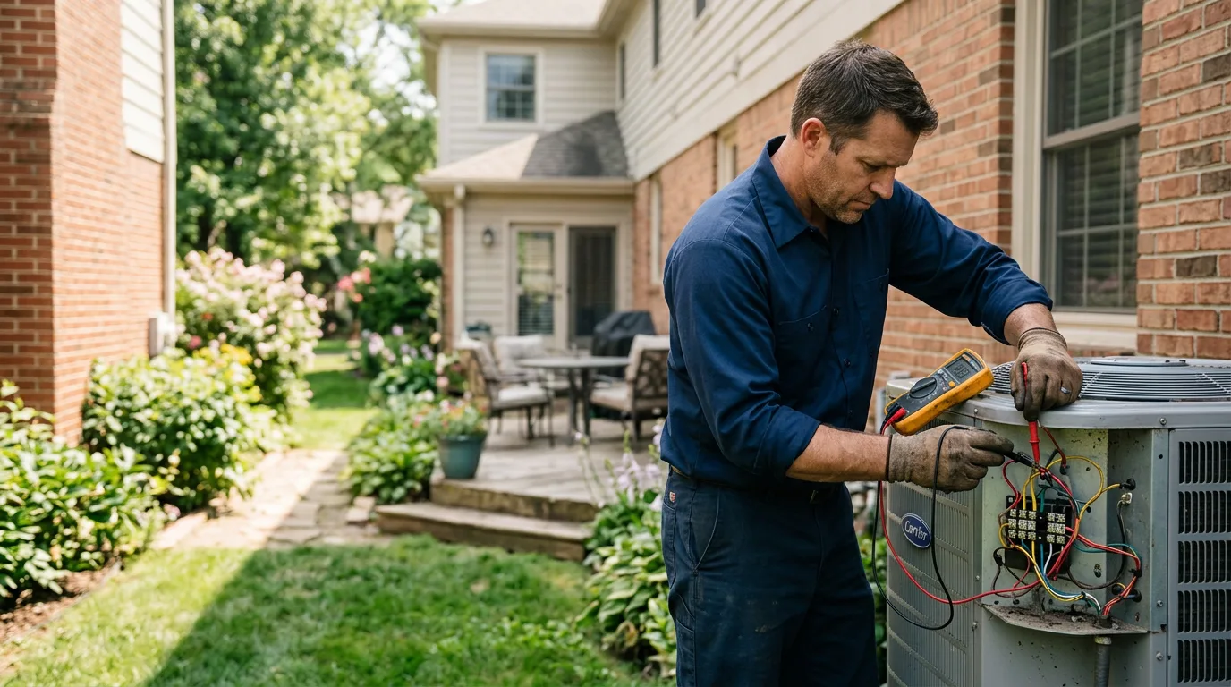 HVAC technician working near Lynn Center, IL